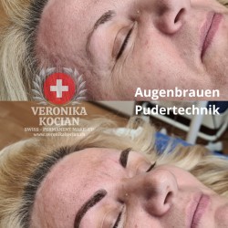 Professionelle Permanent Make-up Augenbrauen Pudertechnik ab 199,-CHF Veronika Kocian